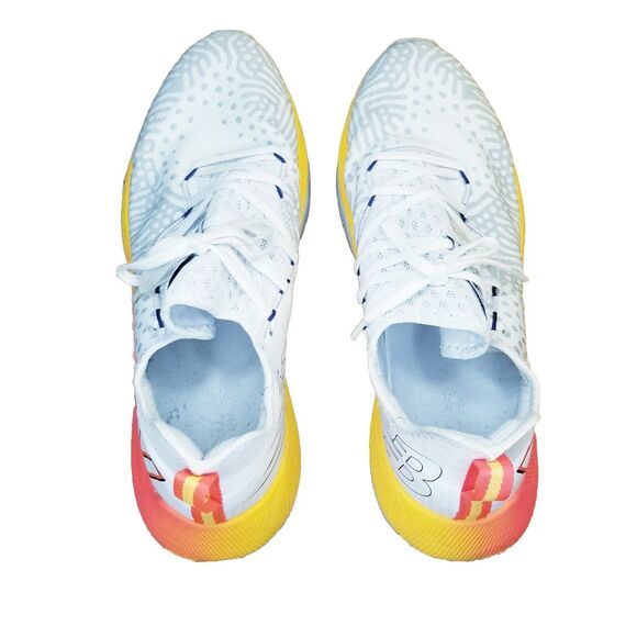 New Balance FuelCell 100 Men Size 12 White Orange Running Shoe Sneaker MXM100RW